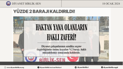 Yüzde 2 Barajı Kaldırıldı!