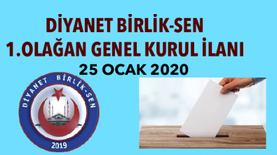 DİYANET BİRLİK-SEN 1.OLAĞAN GENEL KURUL İLANI